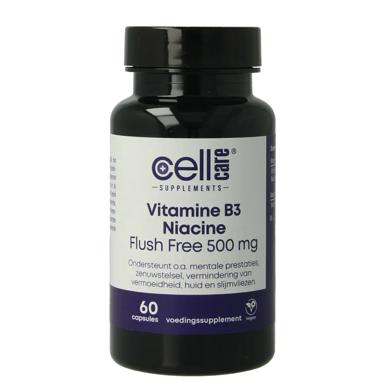 CellCare Vitamine B3 niacine flush free 500mg 60 Vegetarische capsules