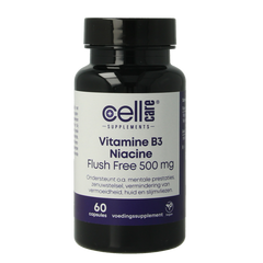 CellCare Vitamine B3 niacine flush free 500mg 60.00 Vegetarische capsules