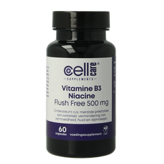 CellCare Vitamine B3 niacine flush free 500mg 60 Vegetarische capsules