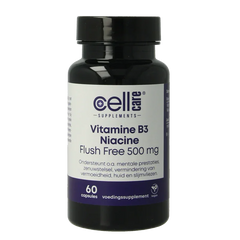 CellCare Vitamine B3 niacine flush free 500mg 60 Vegetarische capsules