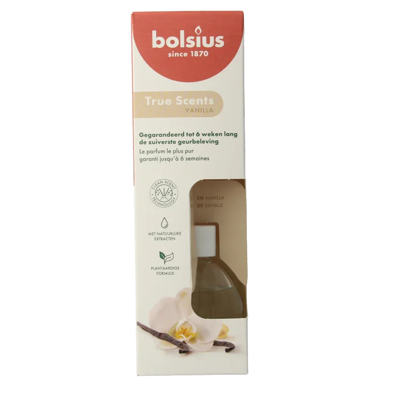 Bolsius True Scents geurverspreider vanilla 60.00 Milliliter