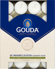 Gouda Waxinelicht 4.5 uur wit 60.00 Stuks