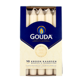 Gouda Kroonkaars ivoor 200/24 10 Stuks