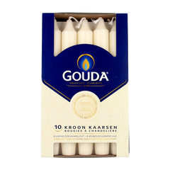Gouda Kroonkaars ivoor 200/24 10 Stuks