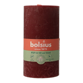 Bolsius Rustiekkaars shine 130/68 velvet red 1 Stuks