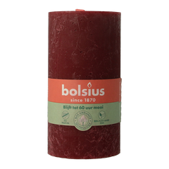 Bolsius Rustiekkaars shine 130/68 velvet red 1 Stuks