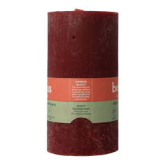 Bolsius Rustiekkaars shine 130/68 velvet red 1.00 Stuks