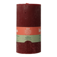 Bolsius Rustiekkaars shine 130/68 velvet red 1 Stuks