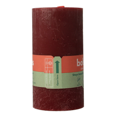 Bolsius Rustiekkaars shine 130/68 velvet red 1.00 Stuks