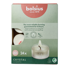 Bolsius Crystal Lights 6 uur doos 24 Stuks