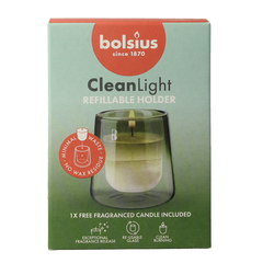 Bolsius Clean Light geur navulling gardenia starterkit 270 Gram