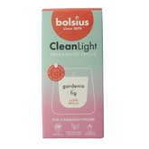 Bolsius Clean Light navulling gardenia / fig 2 Stuks