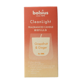 Bolsius Clean Light navulling 2 pack Grapefruit / Ginger 212 Gram