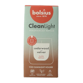 Bolsius Clean Light navulling 2 pack Cedarwood / Vertiver 212 Gram