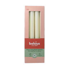 Bolsius Dinerkaarsen 230/20 soft pearl 8.00 Stuks