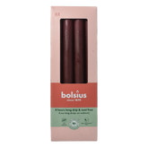 Bolsius Dinerkaarsen 230/20 velvet red 8 Stuks