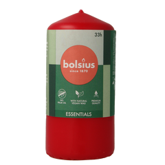 Bolsius Stompkaars 120/58 delicate red 1 Stuks