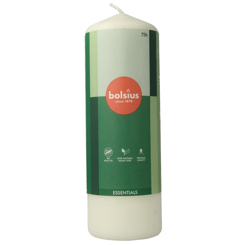 Bolsius Stompkaars 200/68 cloudy white 1 Stuks