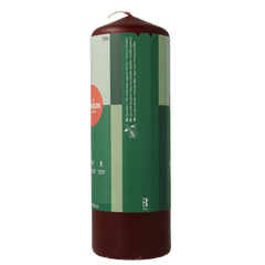 Bolsius Stompkaars 200/68 velvet red 1 Stuks