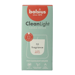 Bolsius Clean Light navulling geurloos 2 Stuks
