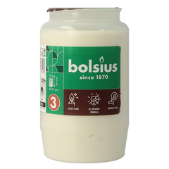 Bolsius Herdenkingslicht nr 3 compo transparant 1.00 Stuks