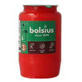 Bolsius Herdenkingslicht nr 3 rood 1.00 Stuks