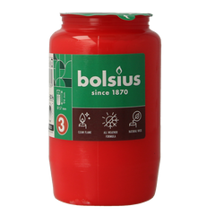 Bolsius Herdenkingslicht nr 3 rood 1 Stuks