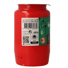 Bolsius Herdenkingslicht nr 3 rood 1 Stuks