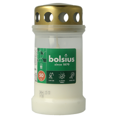 Bolsius Herdenkingslicht nr 3 transparant 1 Stuks