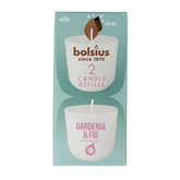 Bolsius Clean light gardenia & fig navul 2 Stuks