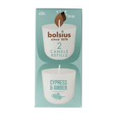 Bolsius Clean light cypress & amber navul 2 Stuks