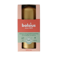 Bolsius Stompkaars 120/58 golden orange 1 Stuks