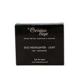 Christian Faye Eyebrow make up duo highlighter light 1 Stuks