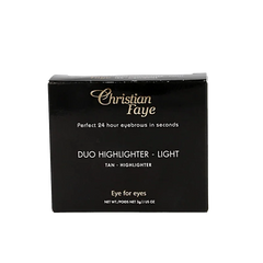 Christian Faye Eyebrow make up duo highlighter light 1 Stuks