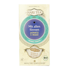 Hari Tea Jasmine tea & ginger within & without bio 10 Stuks