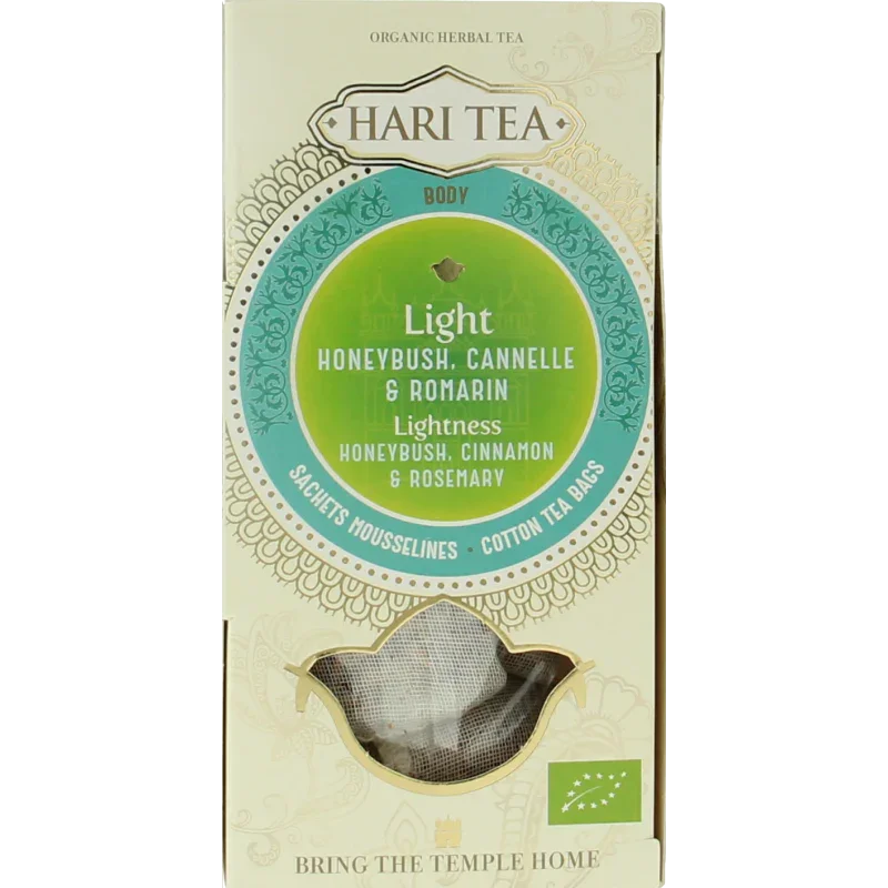 Hari Tea Honeyrush cinnamon rosemary lightness bio 10 Stuks