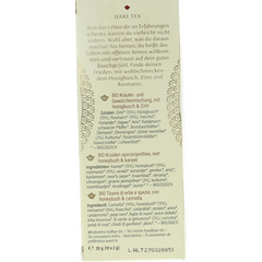 Hari Tea Honeyrush cinnamon rosemary lightness bio 10.00 Stuks