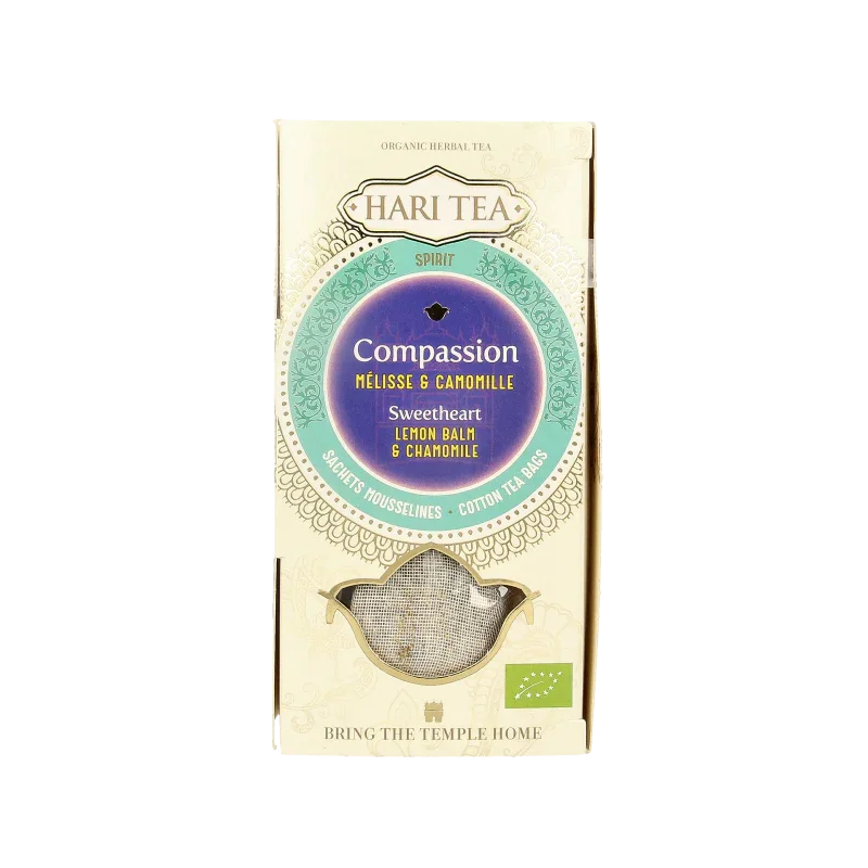 Hari Tea Lemon bal & chamomile sweetheart bio 10 Stuks