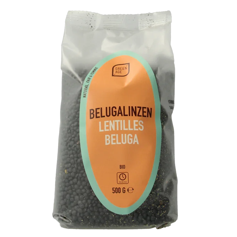 Greenage Beluga linzen bio 500 Gram