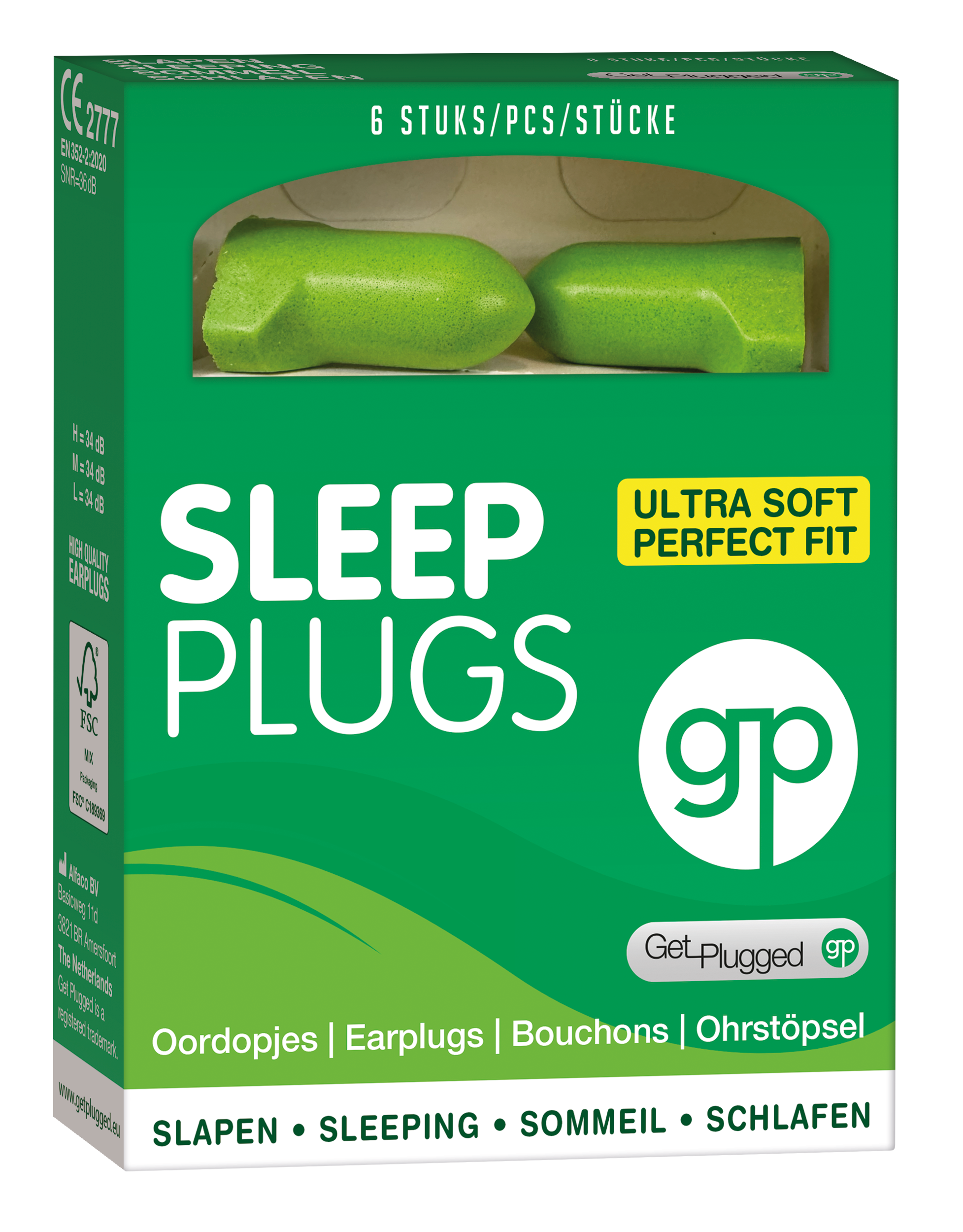 Get Plugged Sleep plugs oordopjes 3.00 Paar