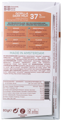 Chocolatemakers Gorilla melk 37% bio 80 Gram
