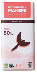 Chocolatemakers Awajun 80% puur fairtrade bio 80.00 Gram
