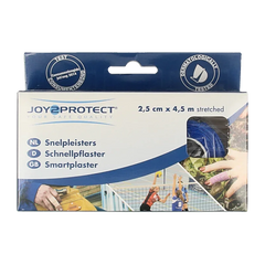Joy2protect Snelpleisters blauw 2.5cm x 4.5m 2 Rol