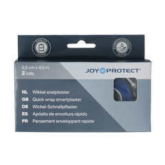 Joy2protect Snelpleisters blauw 2.5cm x 4.5m 2.00 Rol