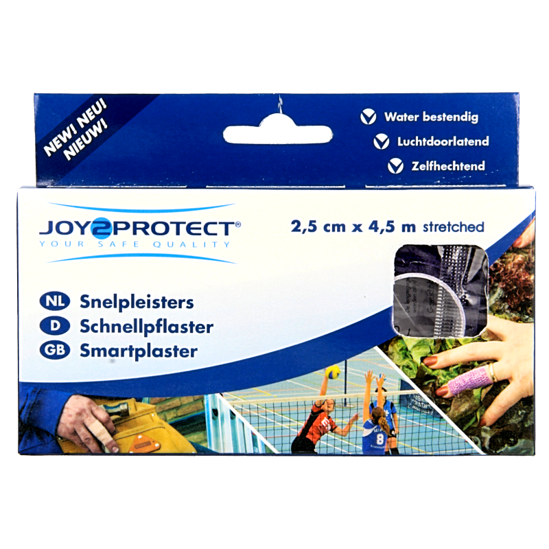 Joy2protect Snelpleisters lila 2.5cm x 4.5m 2 Rol