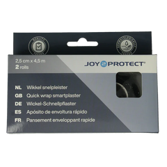 Joy2protect Wikkel snelpleister 2.5 cm x 4.5 m 2 Rol