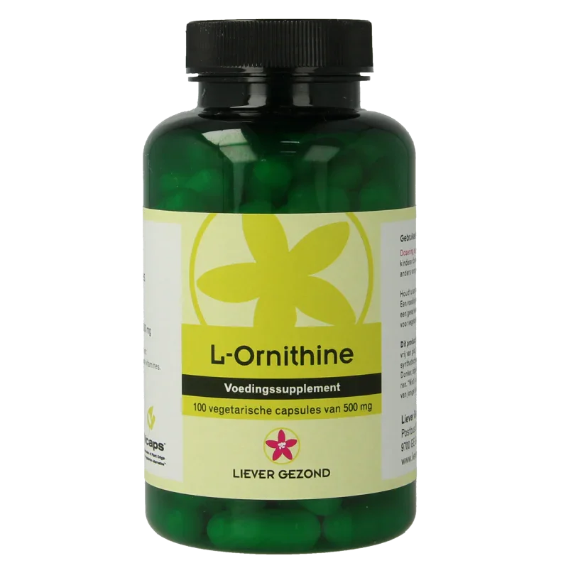 Liever Gezond L-Ornithine 100 Vegetarische capsules