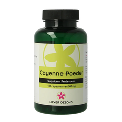 Liever Gezond Cayenne poeder 100 Capsules