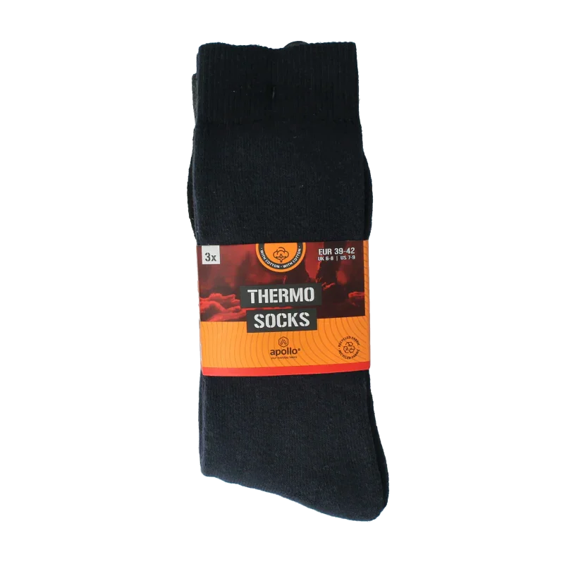 Apollo Thermosok 39-42 assorti donker 3 Paar