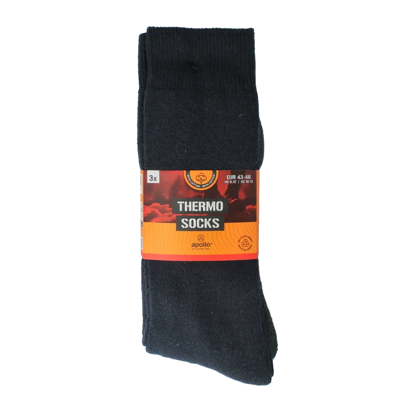 Apollo Thermosok 43-46 assorti donker 3 Paar